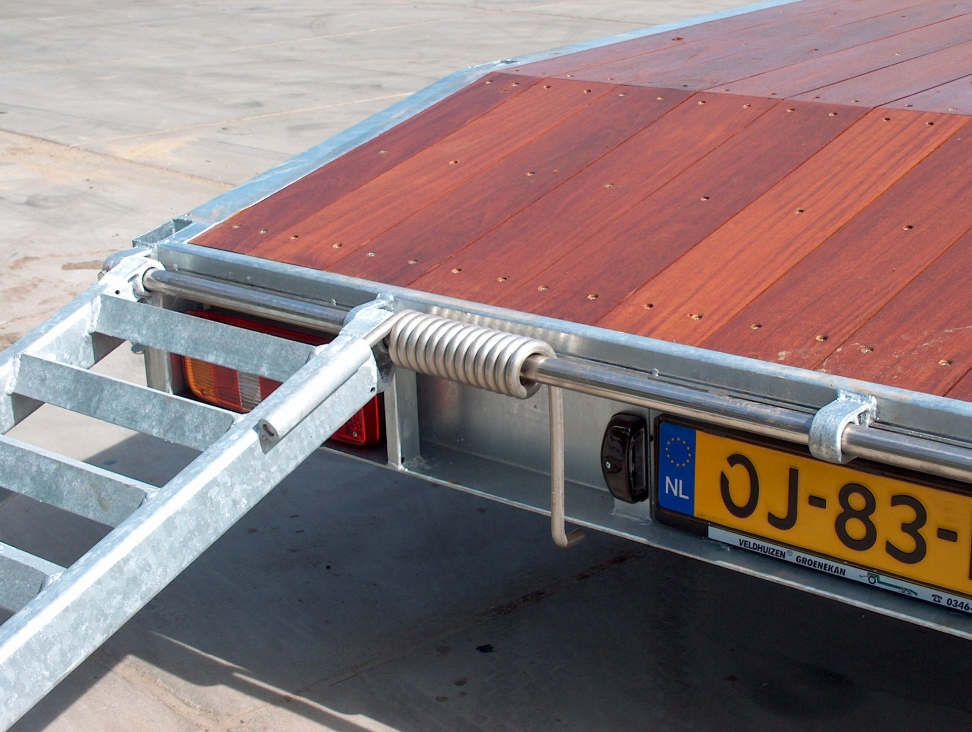 1,70m met rvs wikkelveer