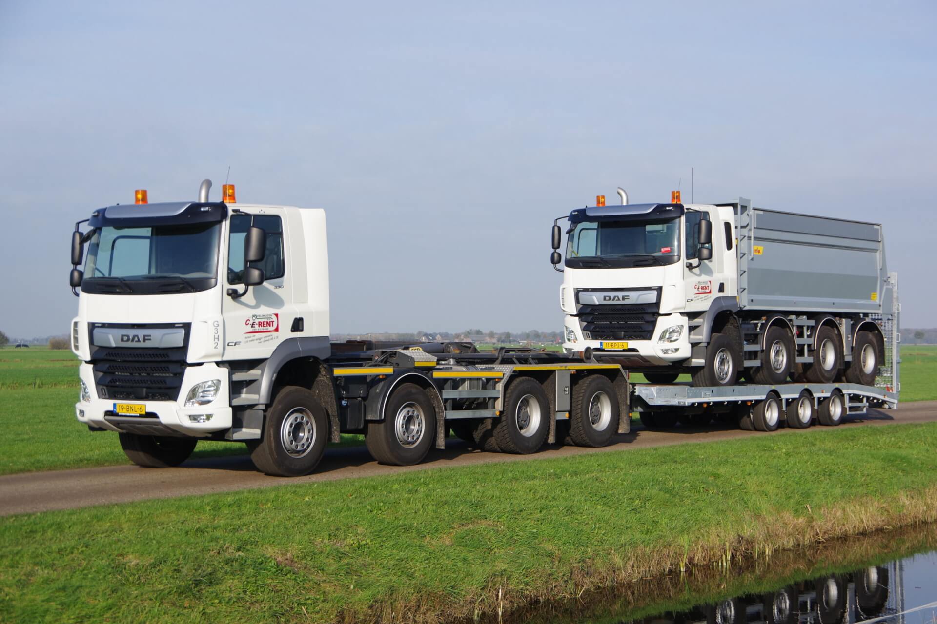 25 T tridem 8,50 m met DAF achter haakarm lv 2