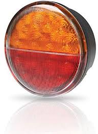 achterlicht rem- knipper LED rond 83mm