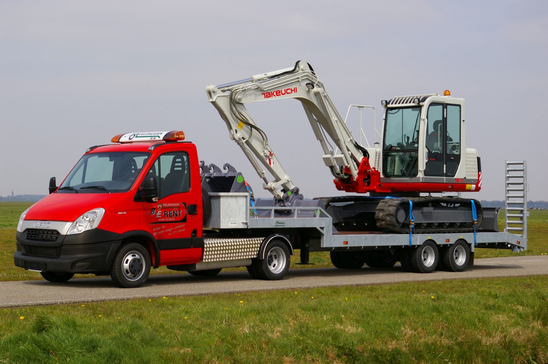 semi-dieplader oplegger