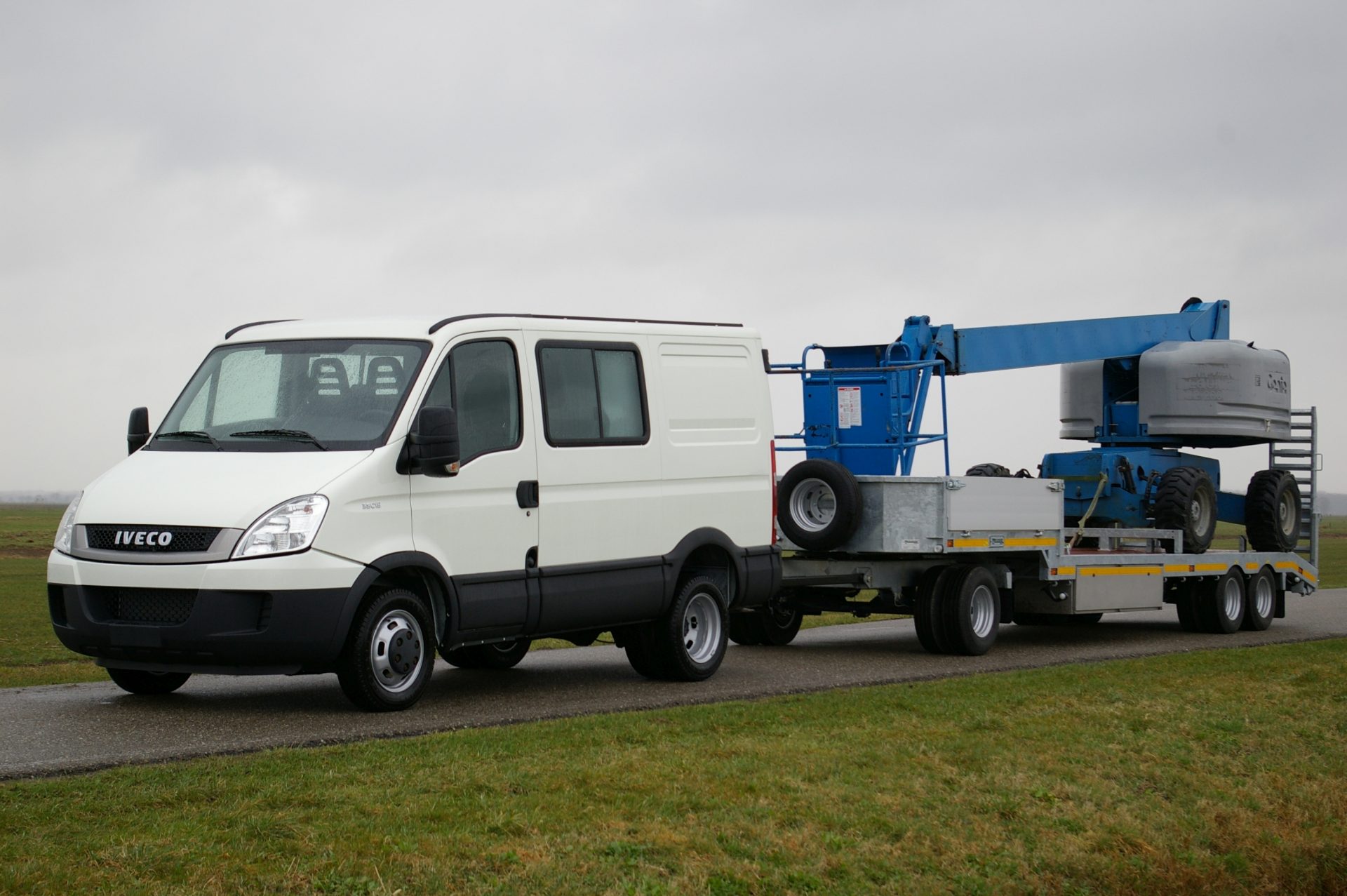 semi-dieplader aanhangwagen