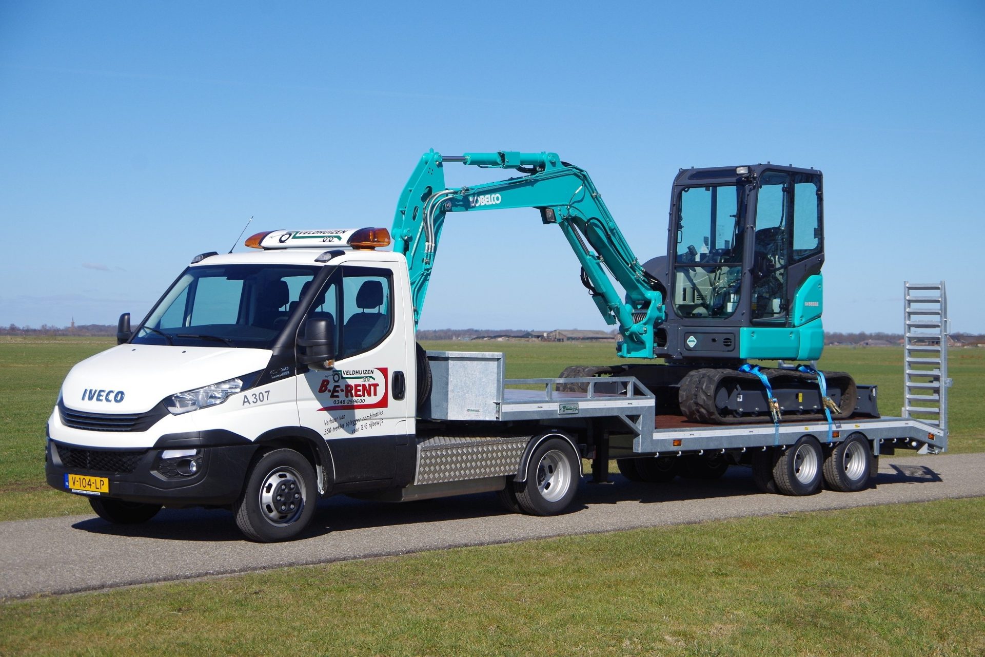 40 C16 met 5m en Kobelco 55 lv