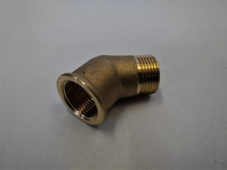 knie bi/bu 45gr 3/4"messing Ford