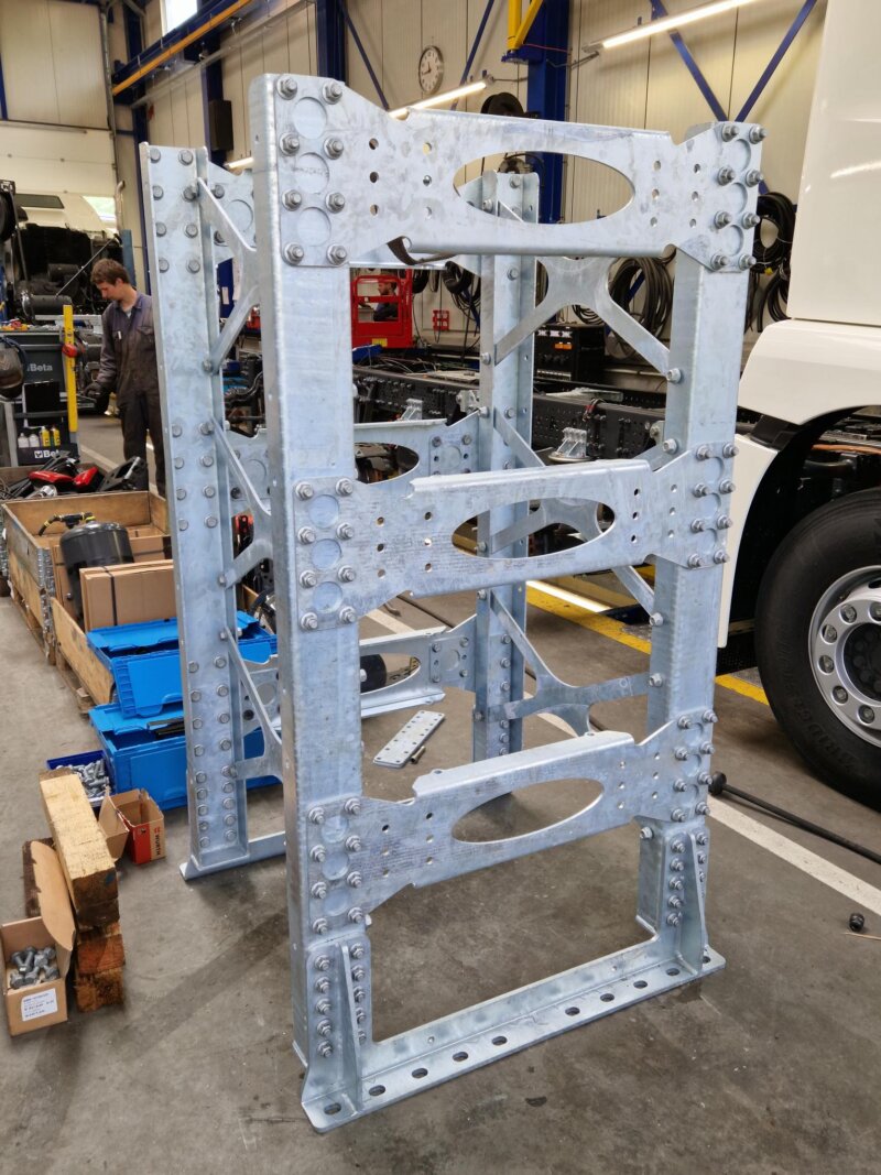 Goedgekeurde steun achter de cabine