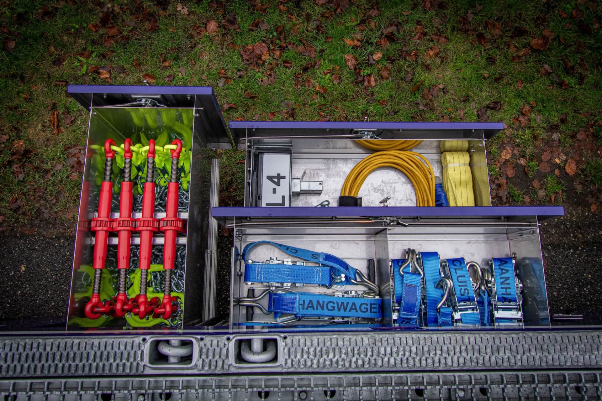 OprijSCANIA 37-85 uitschuif lade's boven