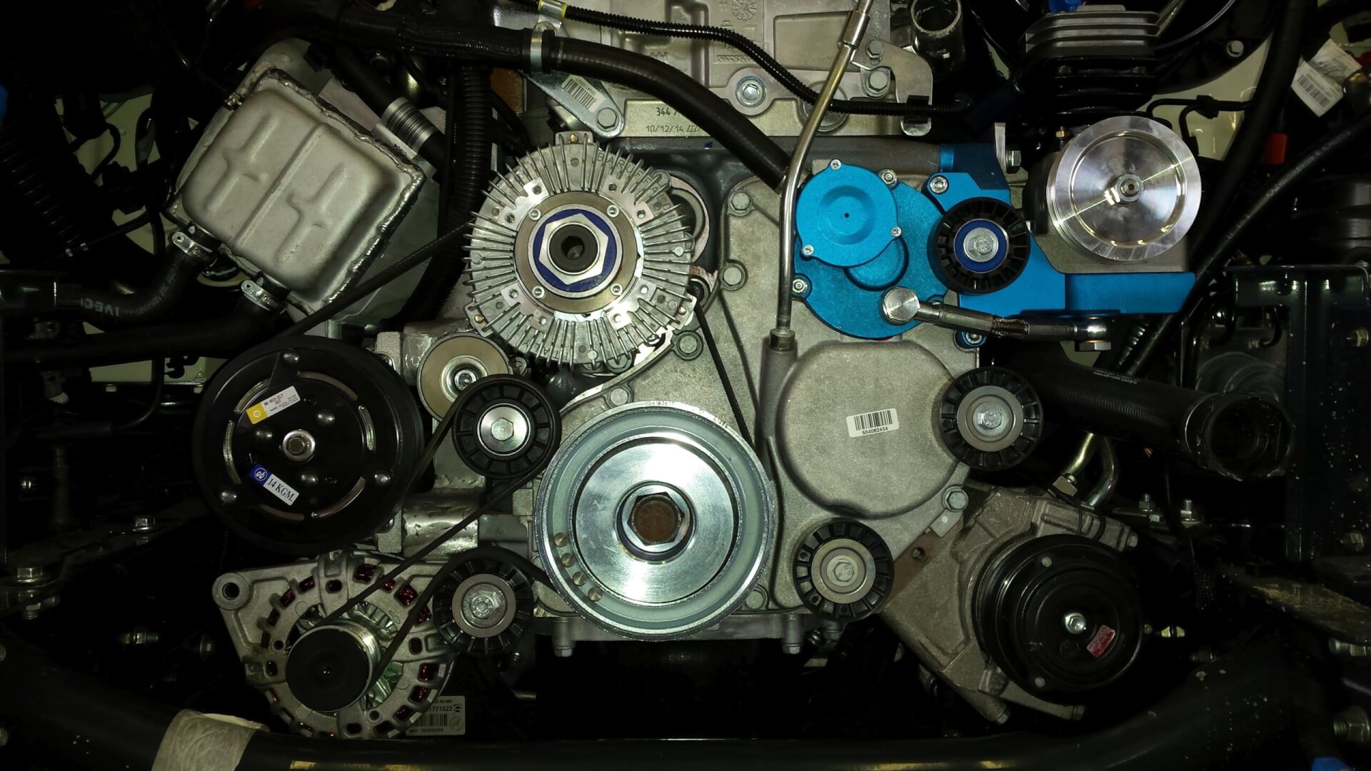 PTO F1C motor met compressor