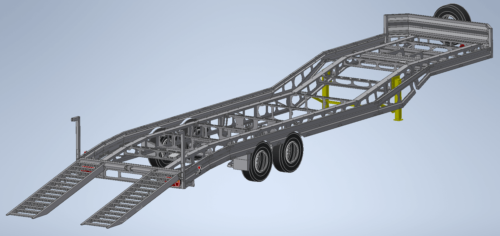 Semi dieplader Light 8,5m goten open ra
