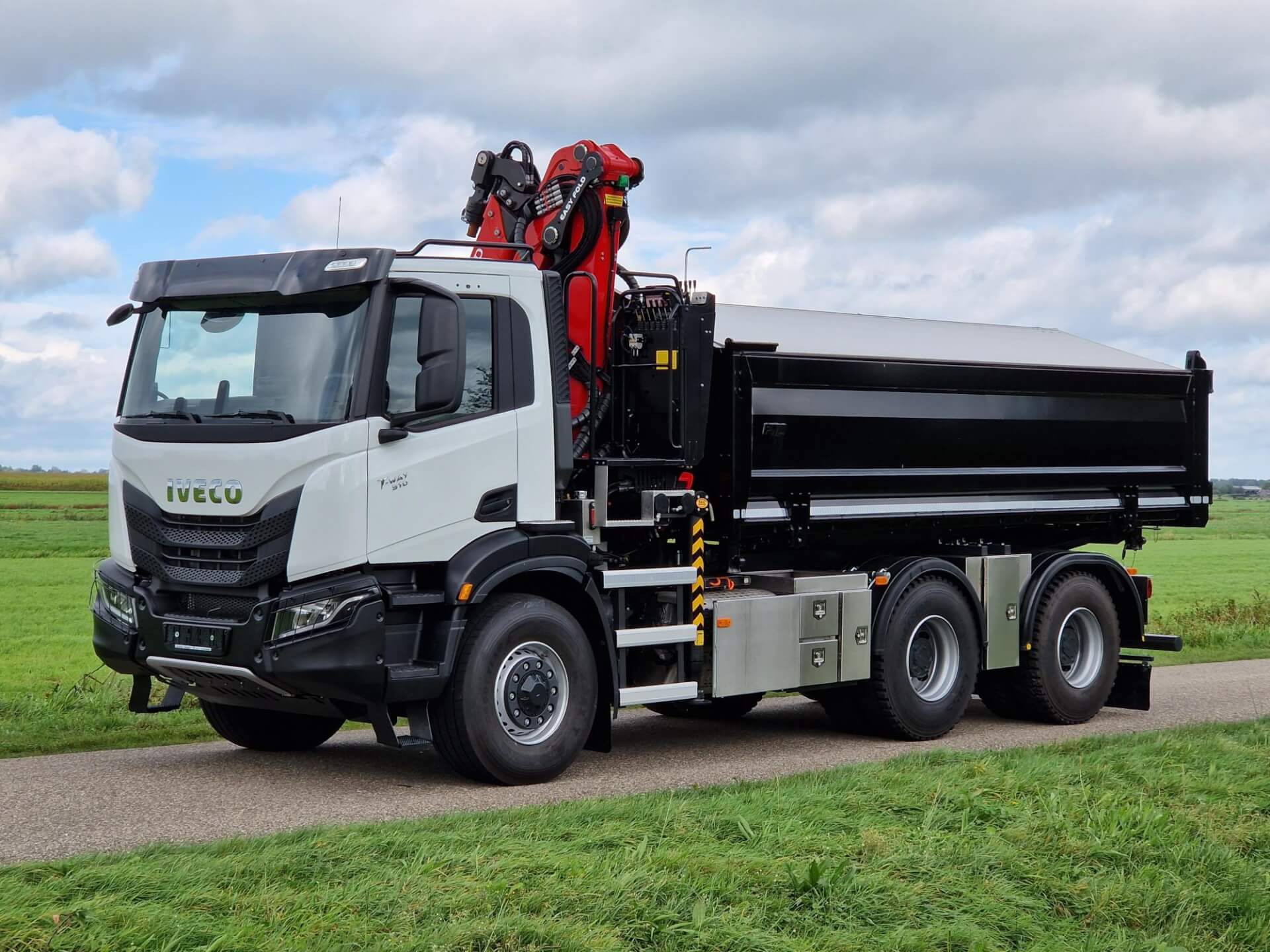 T-Way 6x4 Wide Spread Kraan-kipper lv