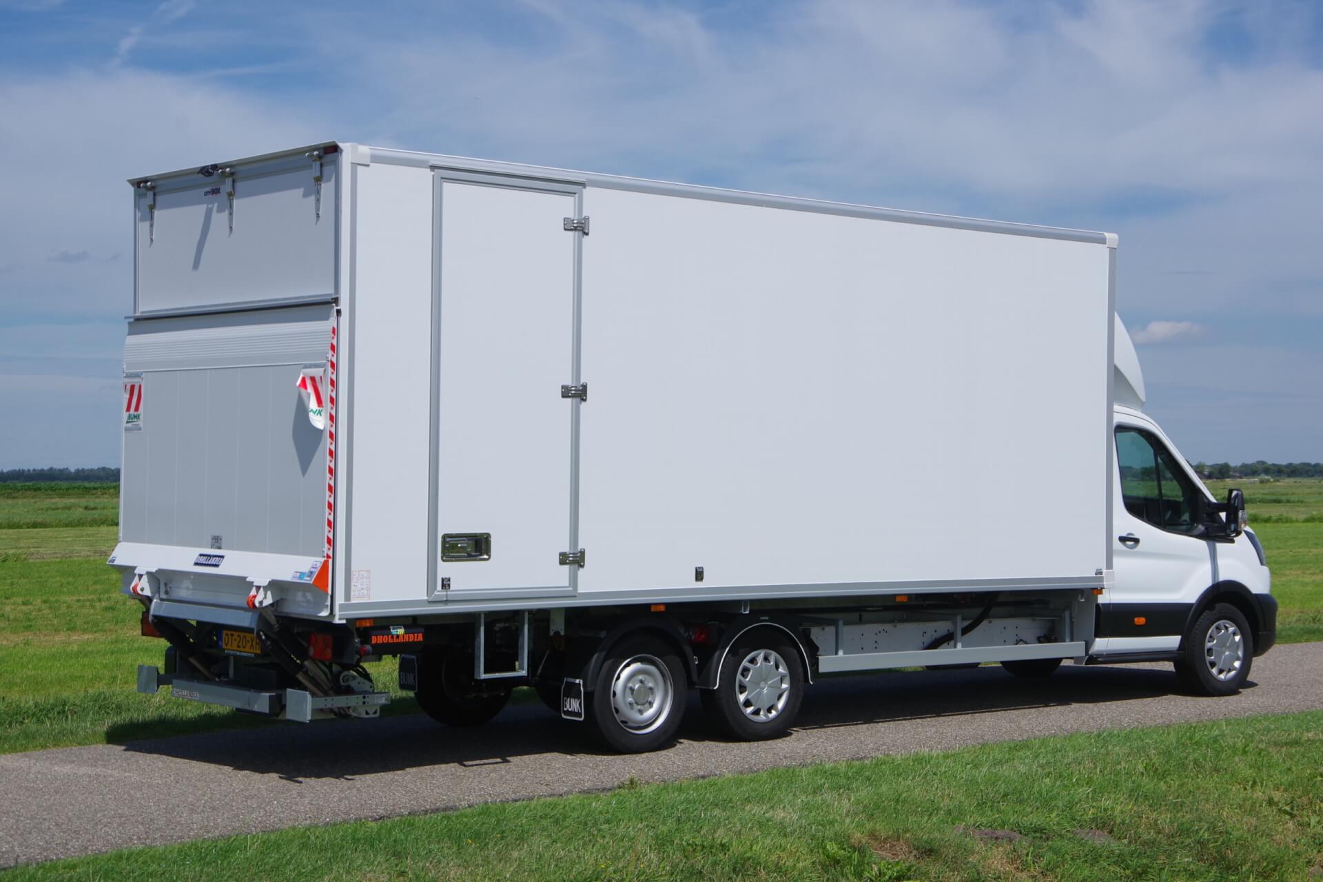 Transit L3 met 4,9m Clixtar Citybox ra