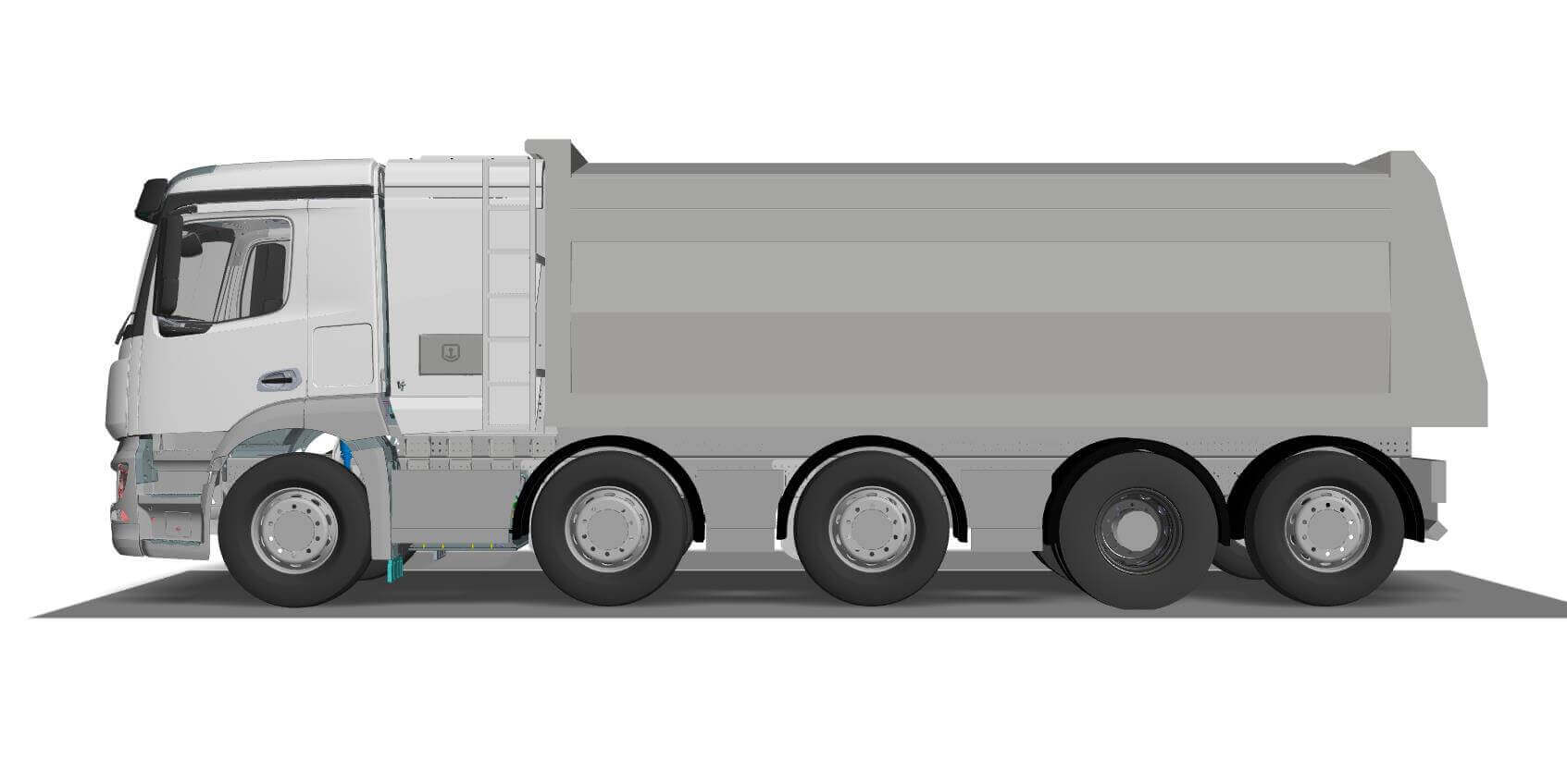 VELDHUIZEN E-TRUCKS -10x2-liftassen-Wit-lz