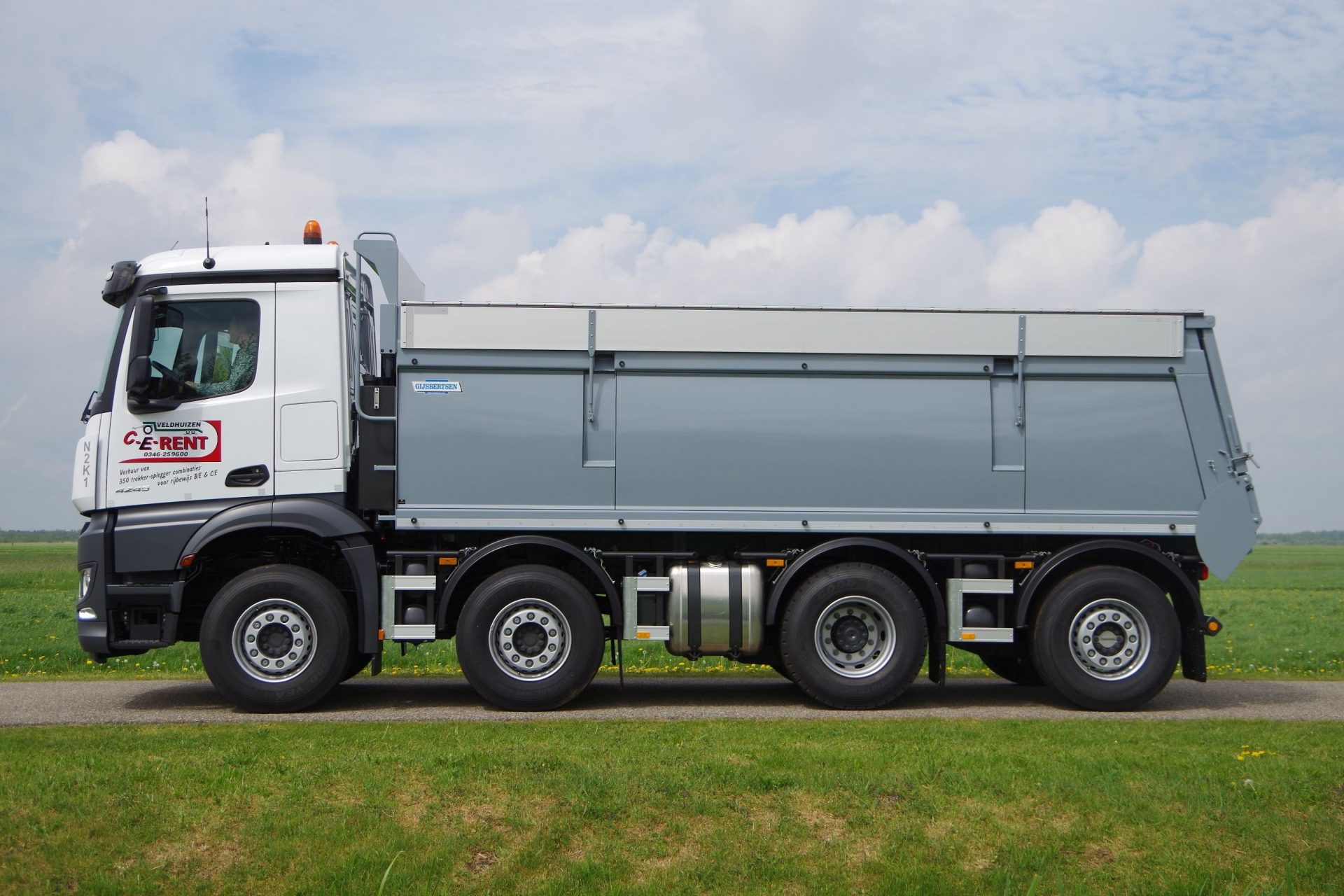 Arocs 8x2 Kipper met 6,1m Gijsbertsen lz