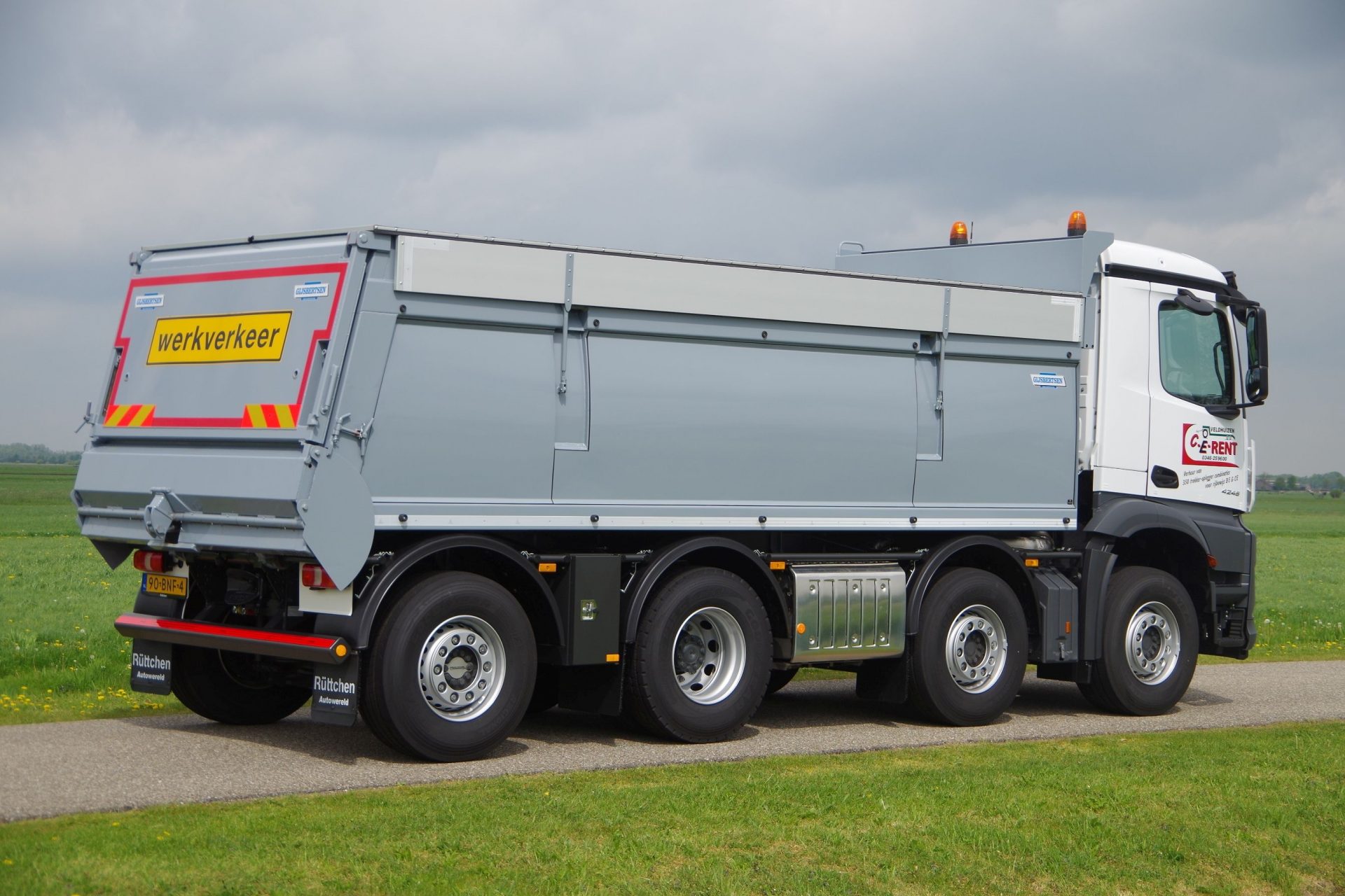 Arocs 8x2 Kipper met 6,1m Gijsbertsen ra