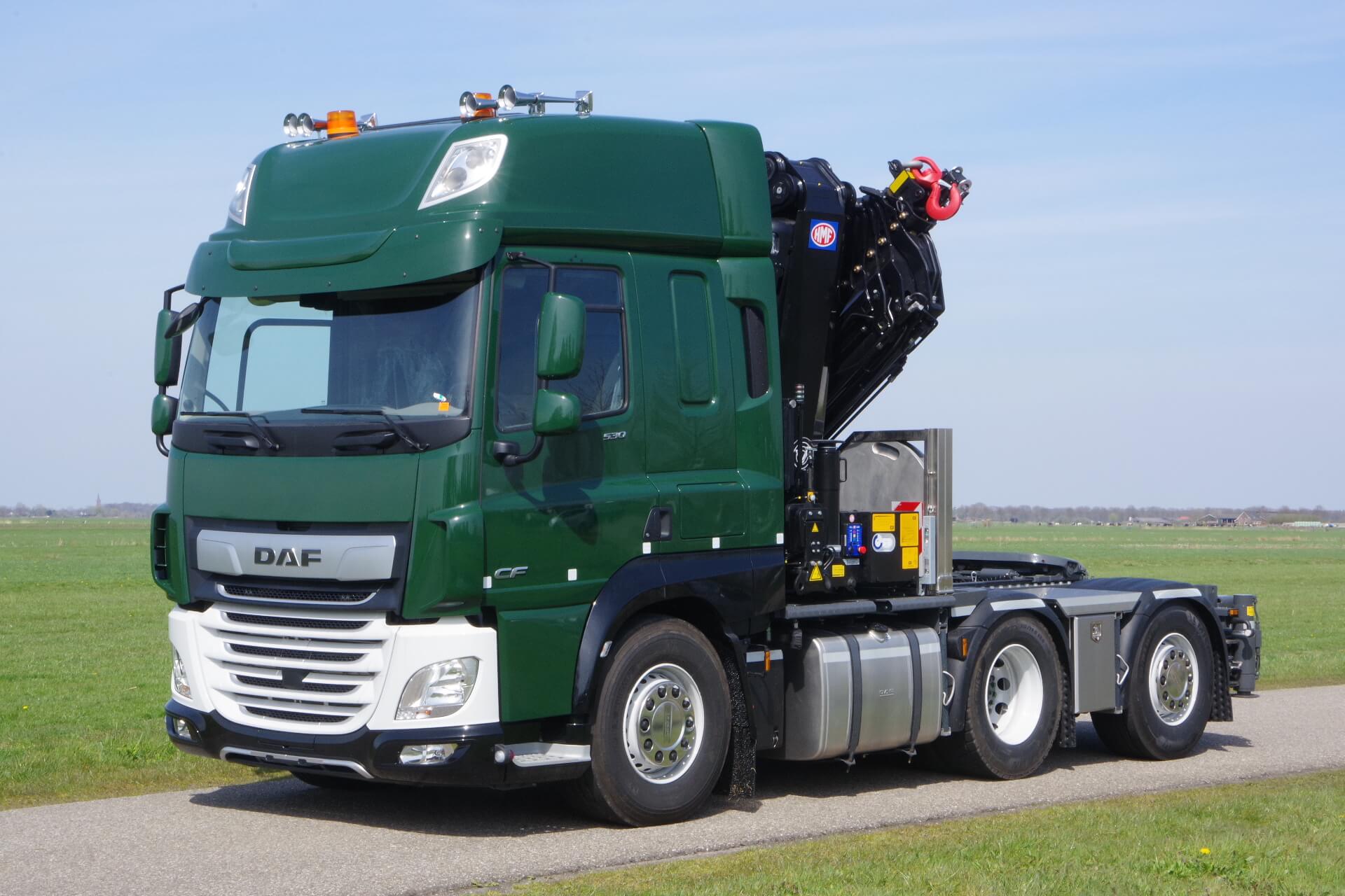 DAF 6x2 Wide Spread van Dijk Genemuiden met 70T HMF lv 1