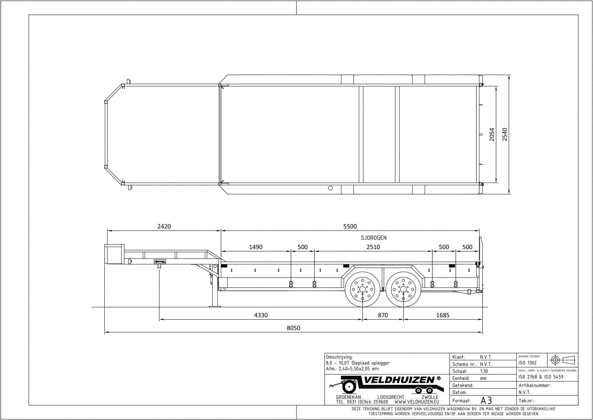 Dieplaad opl 8-10T 5,50x2,05