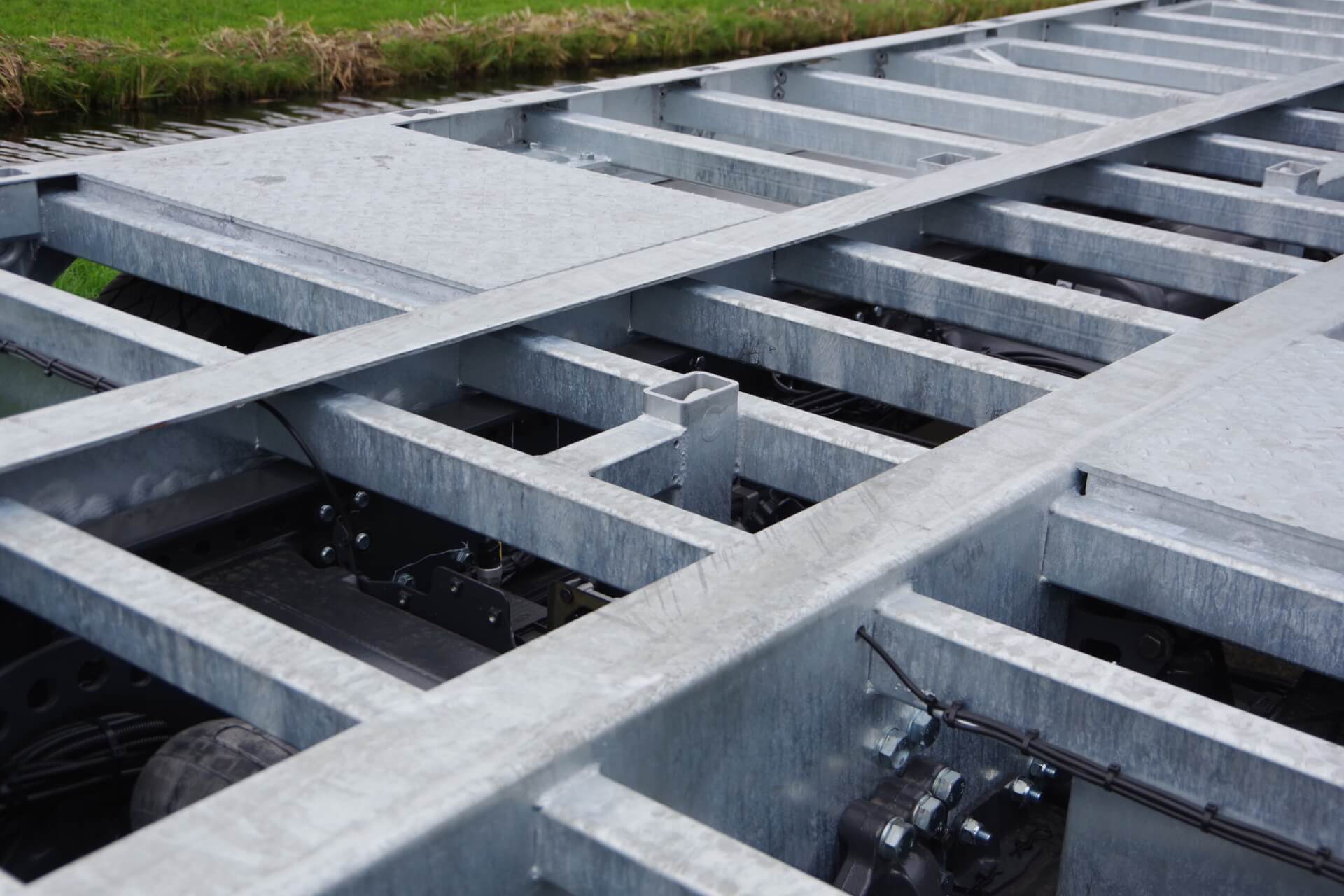 Doorlopende dwarsliggers achter 90 mm