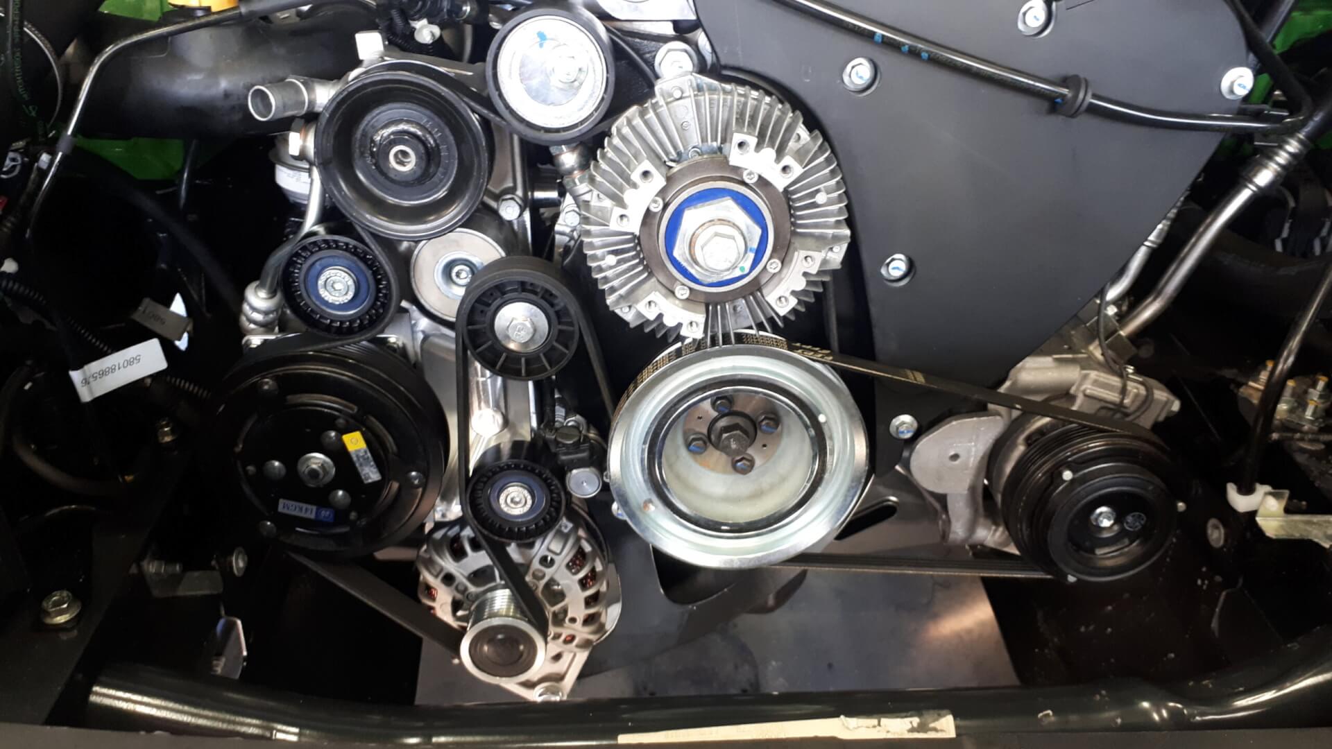 PTO 2,3 L gemonteerd