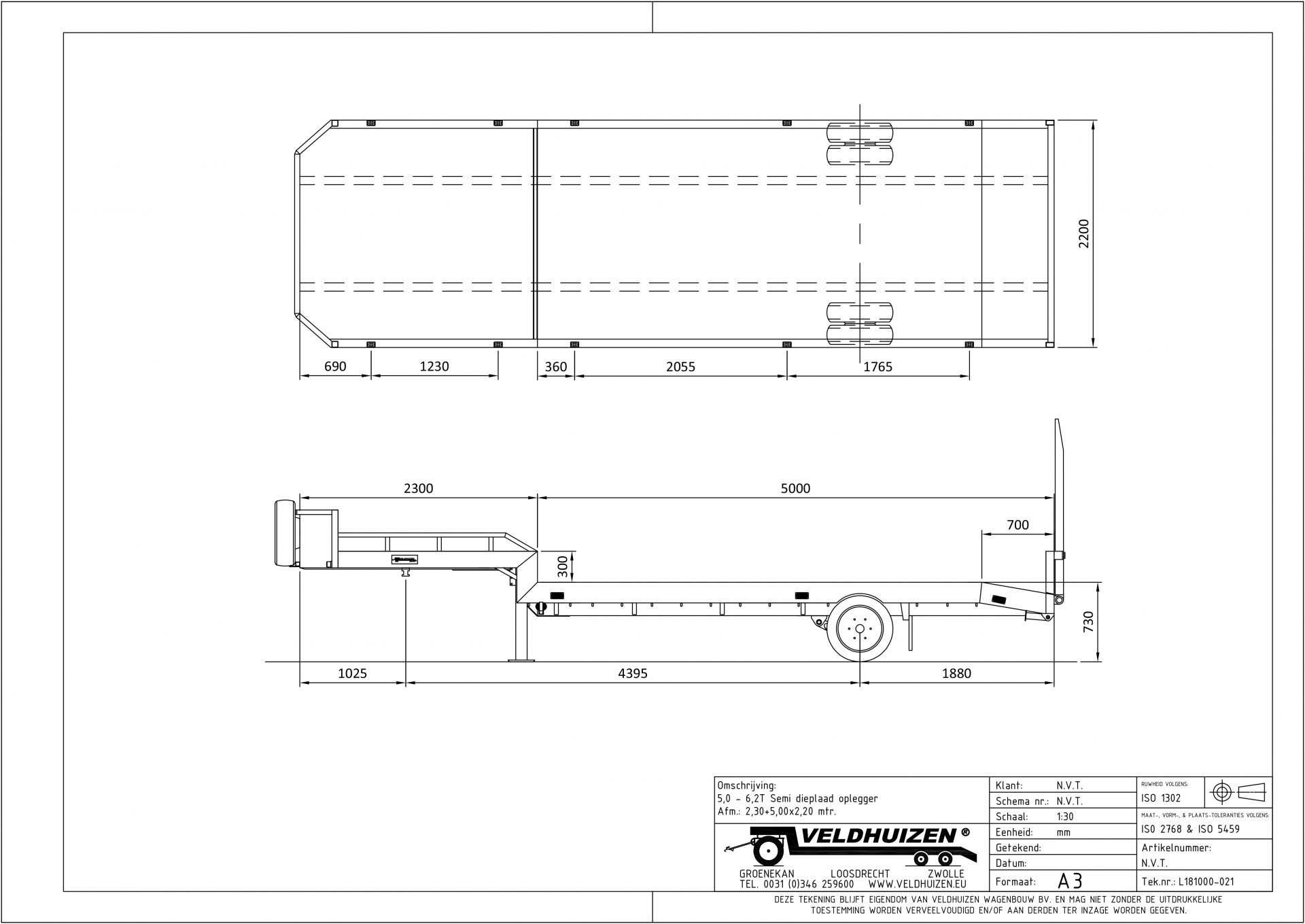 Semi dieplaad opl 5-6,2T 2,30+5,00x2,20