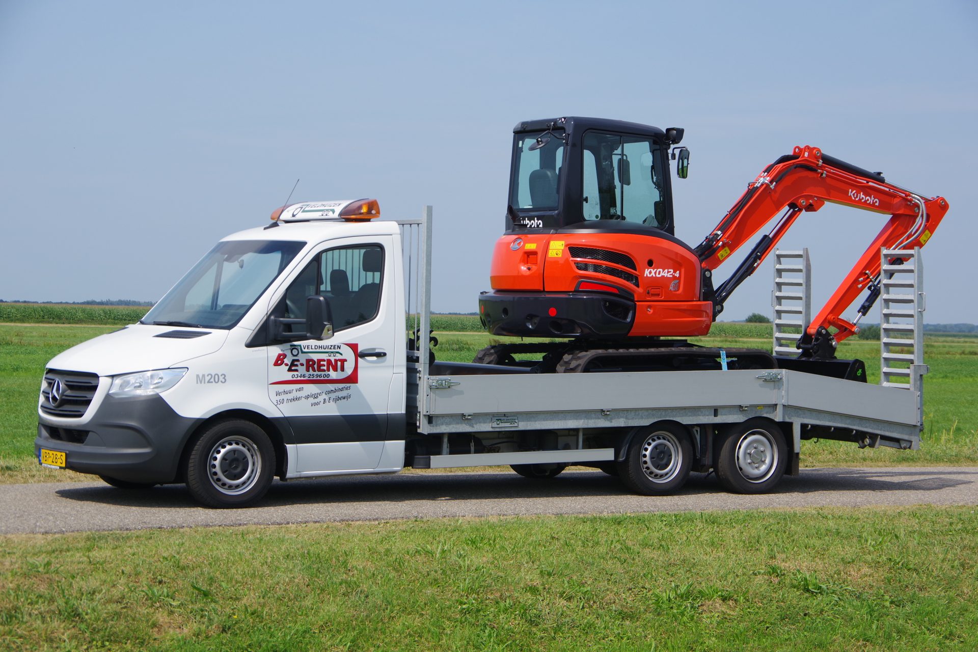 Sprinter OprijClixtar met Kubota KX 42-3 lv 2