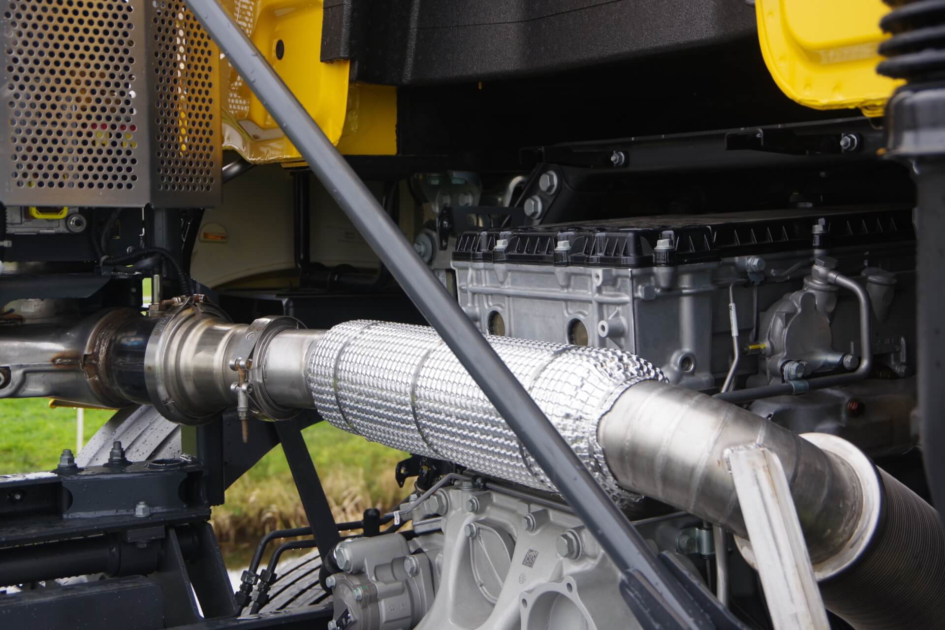 Staande uitlaat na verbouwing ra