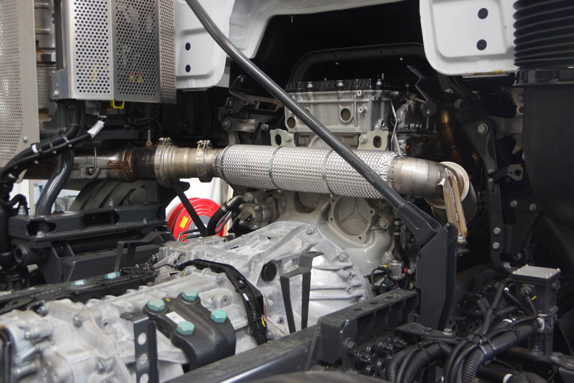 Staande uitlaat na verbouwing ra