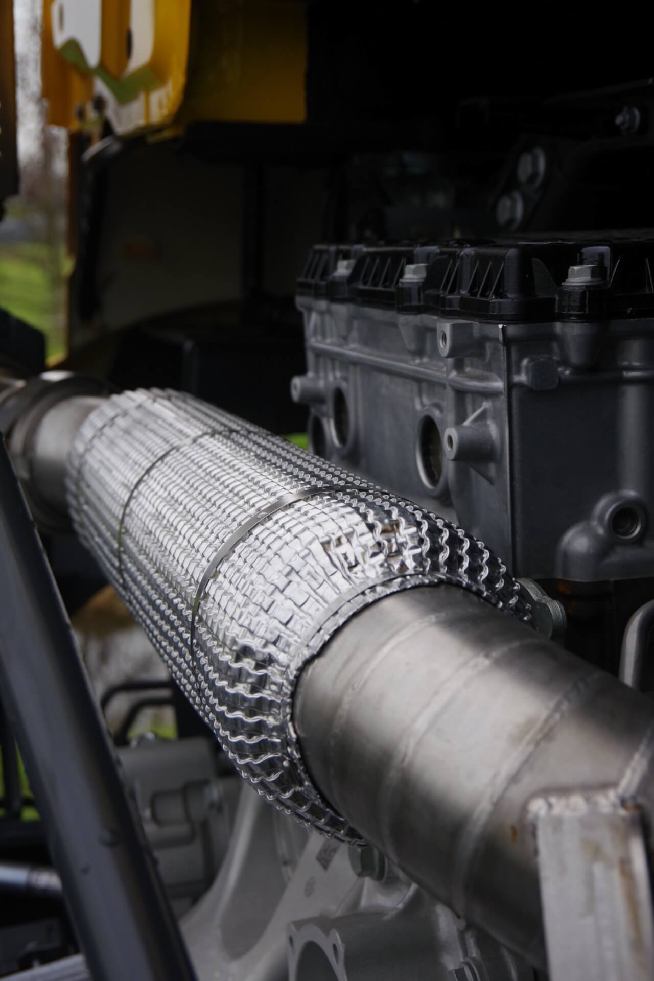 Staande uitlaat na verbouwing rz