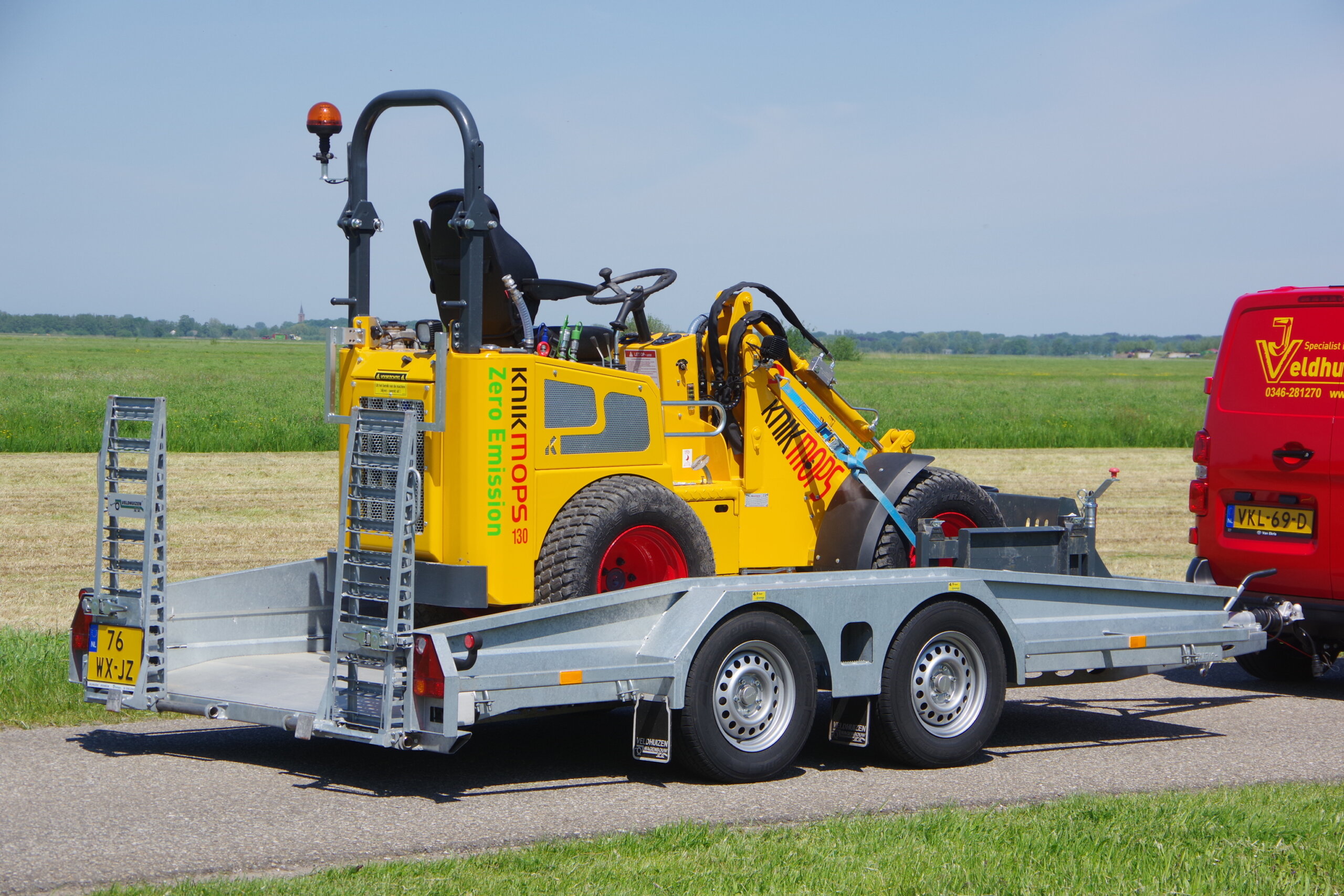 VELDHUIZEN 3.100 kg dieplader +Knimops electric ra